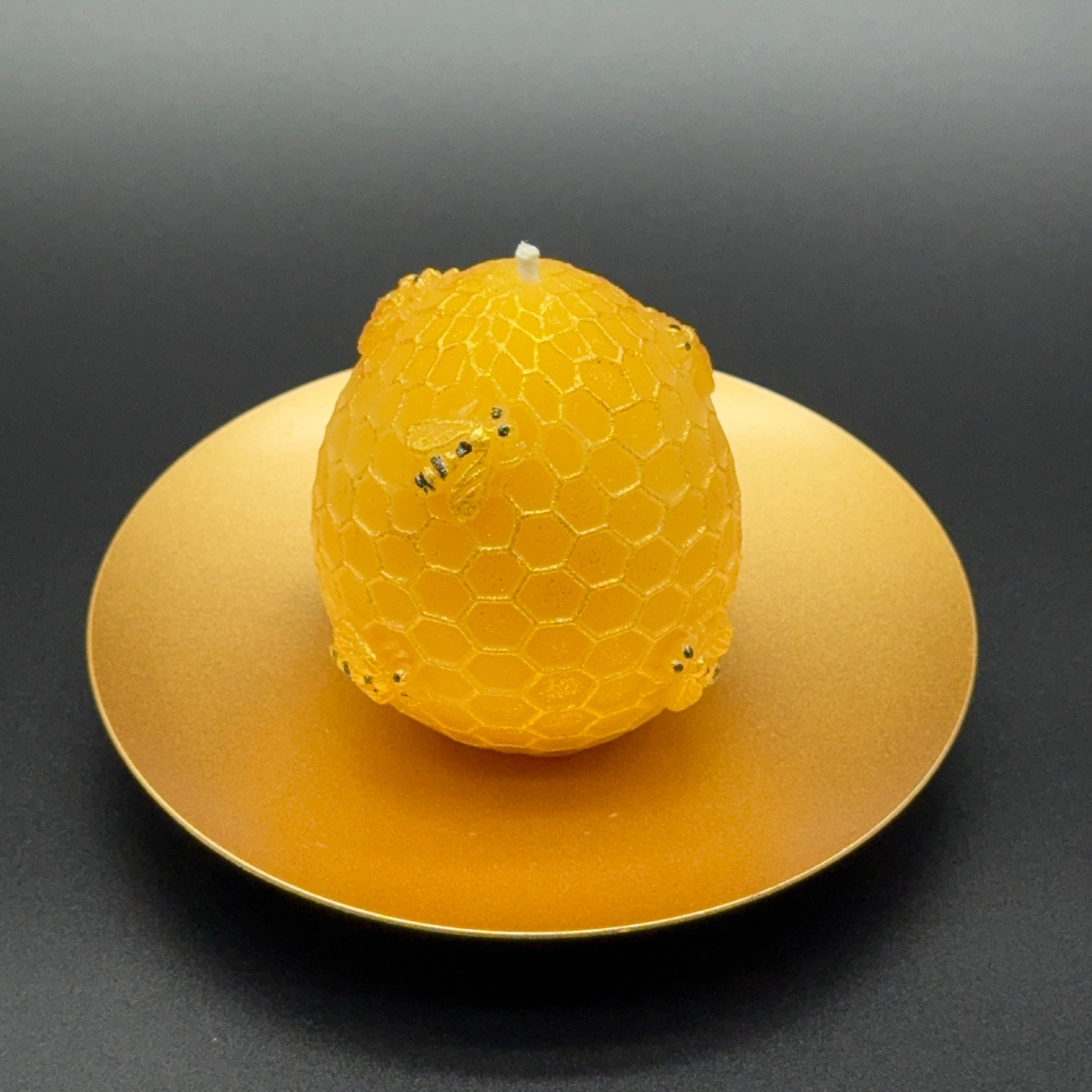 Honeycomb Beeswax Candle | Unscented, Clean-Burning Glow