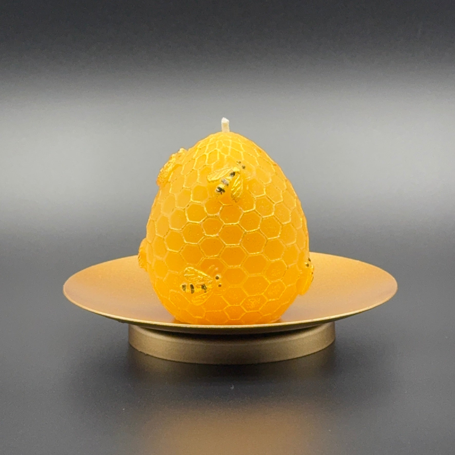 Honeycomb Beeswax Candle | Unscented, Clean-Burning Glow