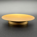 Gold Iron Candle Plate