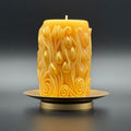 Tulip Garden Beeswax Candle | Unscented, Clean-Burning Glow