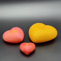 Glowing Heart Beeswax Candle | Unscented, Clean-Burning Glow