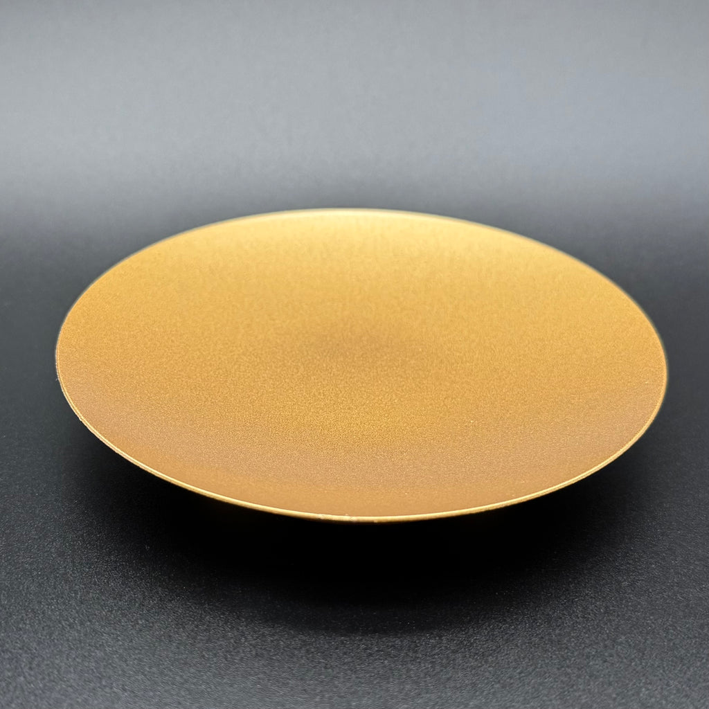 Gold Iron Candle Plate
