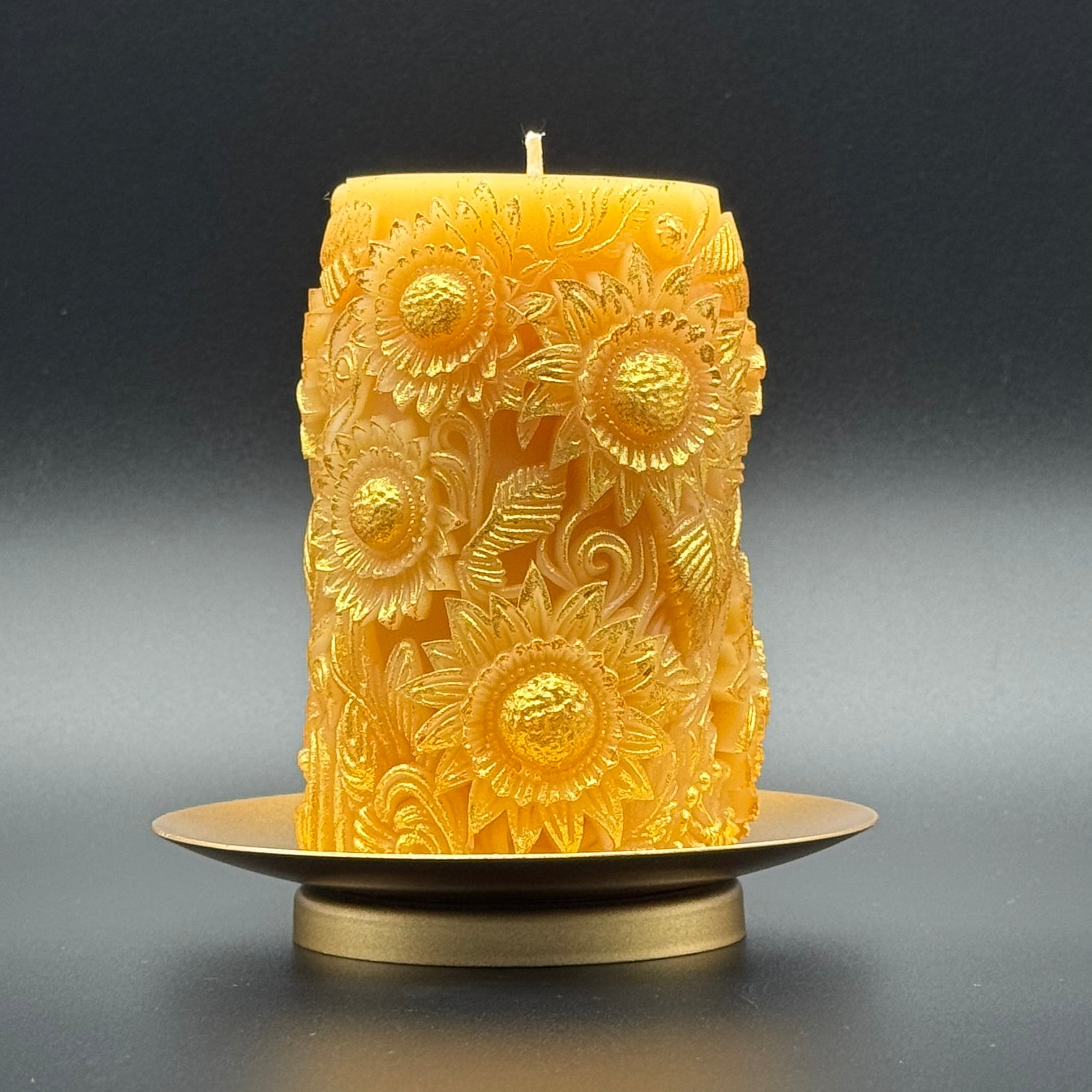 Sunflower Meadow - Handmade Decorative Beeswax Candle