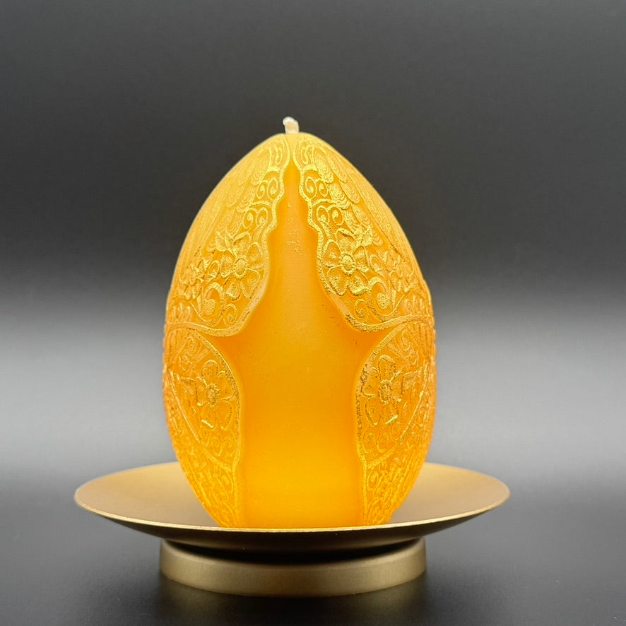 Moth Gathering Beeswax Candle | Unscented, Clean-Burning Glow