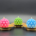 Bubble Ball Beeswax Candle | Unscented, Clean-Burning Glow