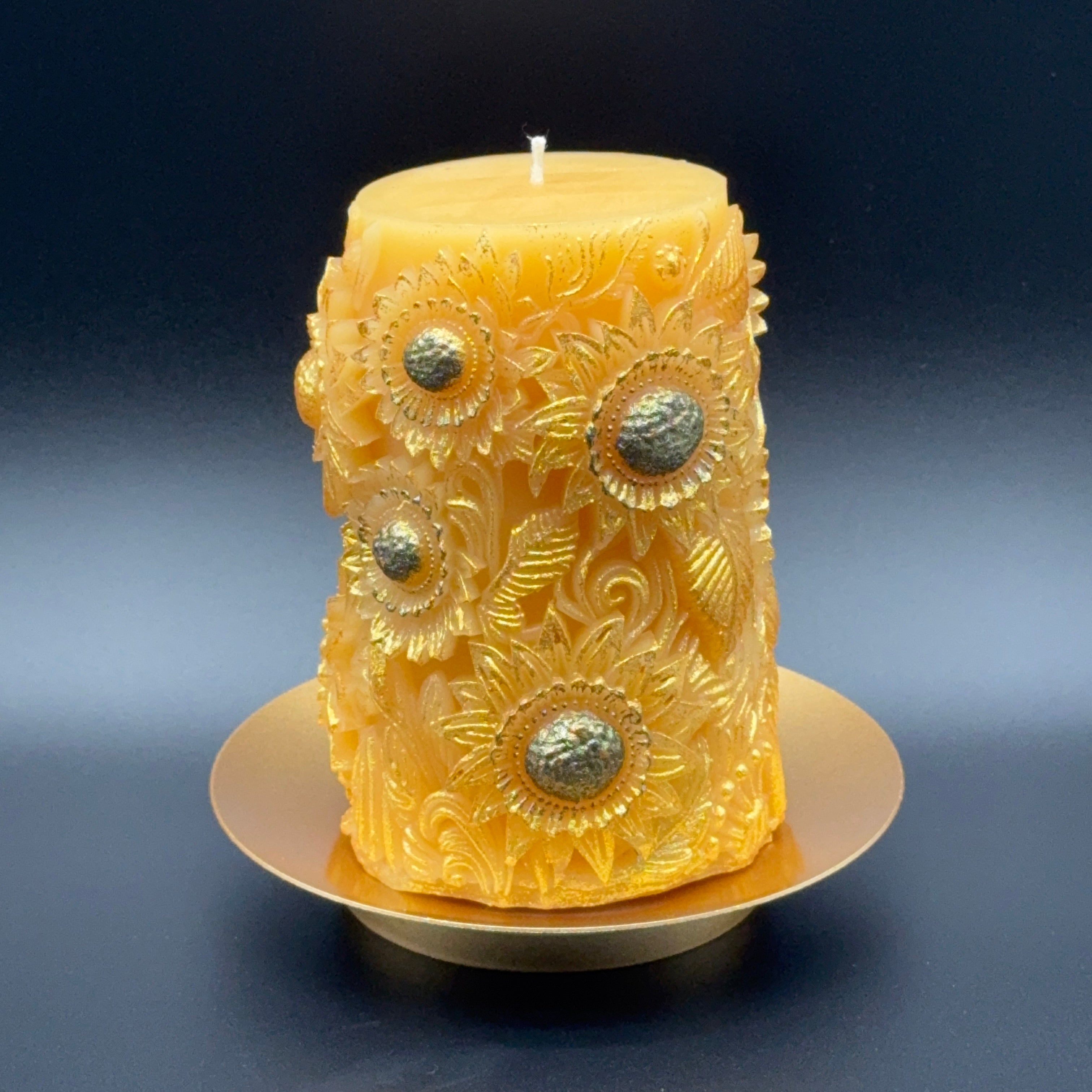 Sunflower Meadow - Handmade Decorative Beeswax Candle