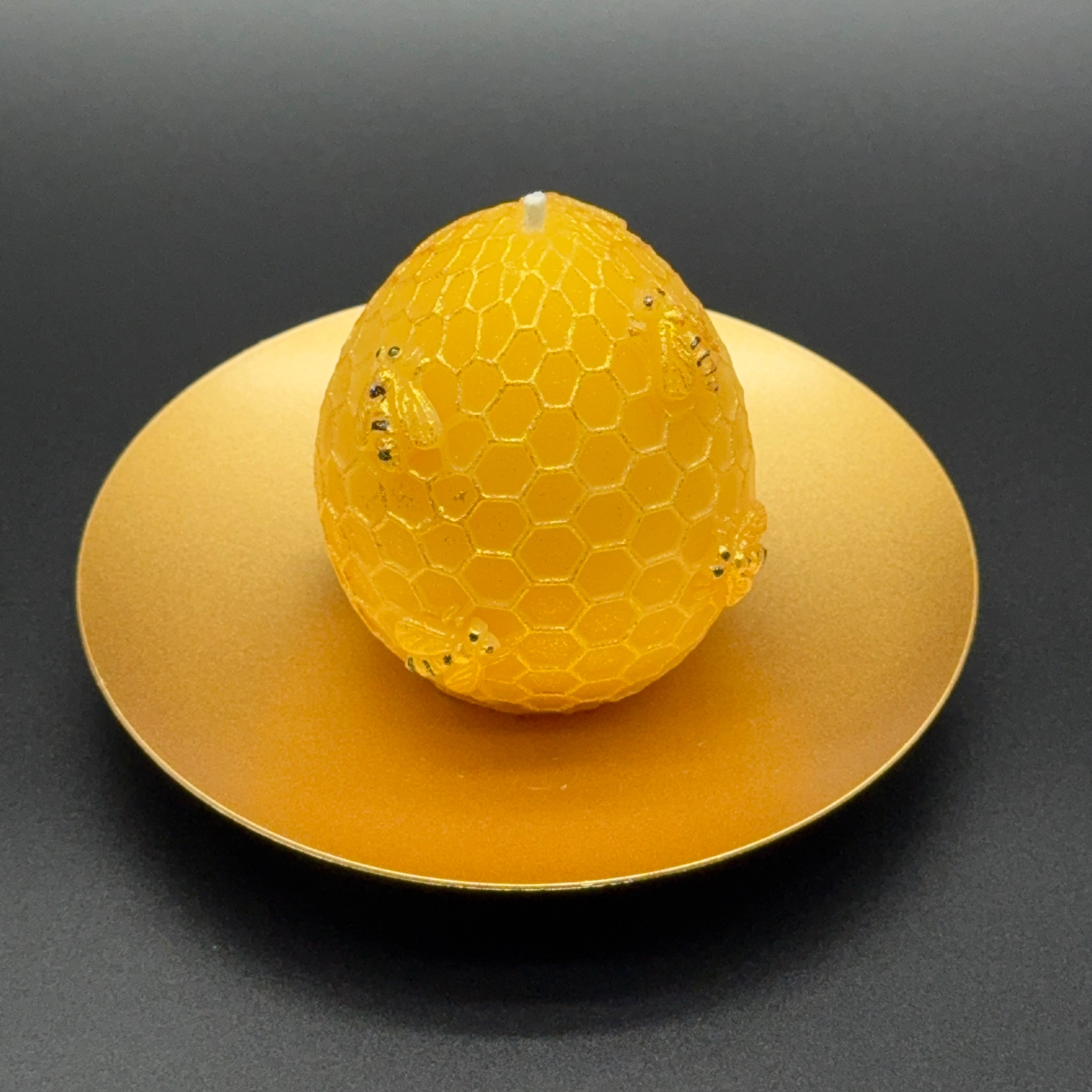 Honeycomb Beeswax Candle | Unscented, Clean-Burning Glow