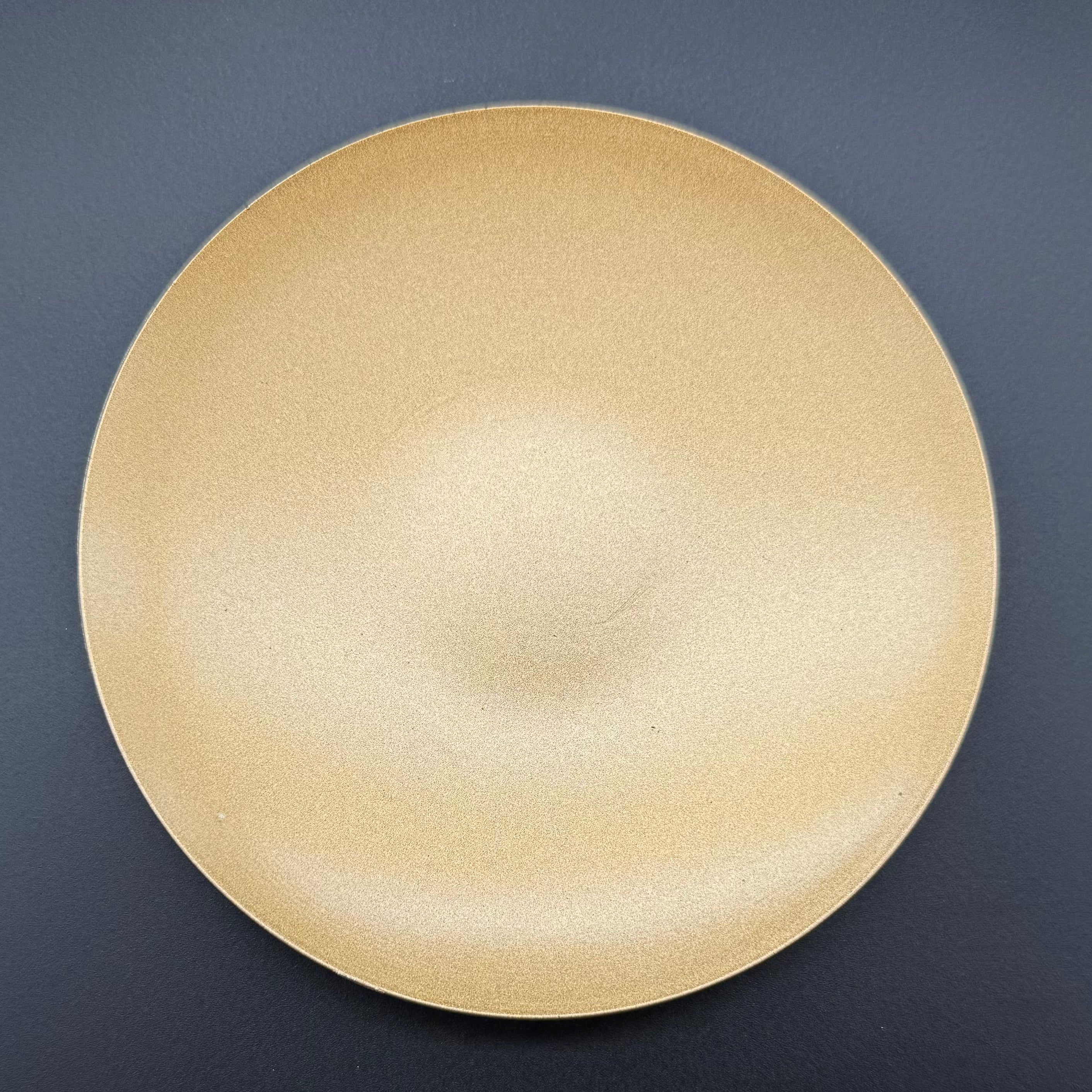 Gold Iron Candle Plate