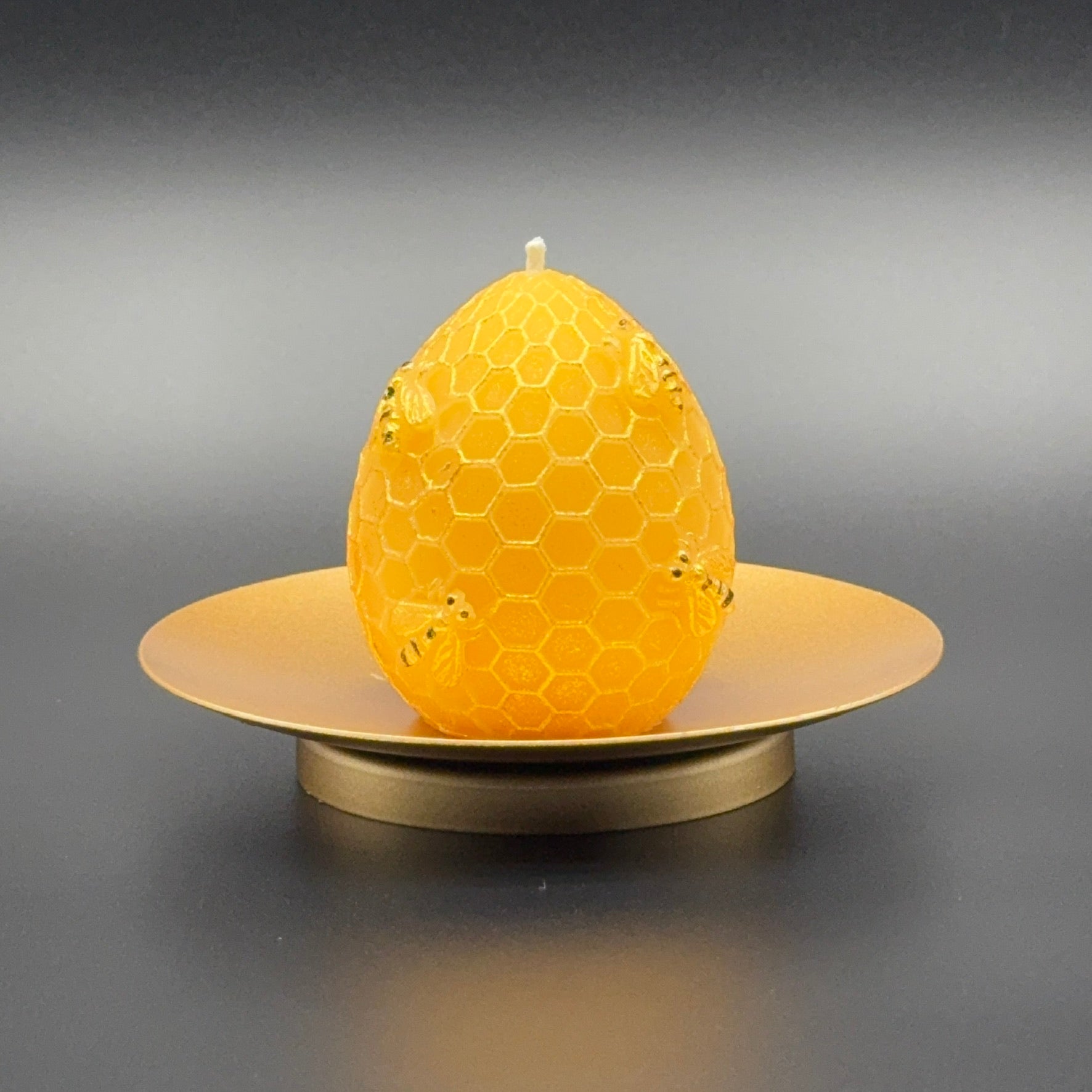 Honeycomb Beeswax Candle | Unscented, Clean-Burning Glow