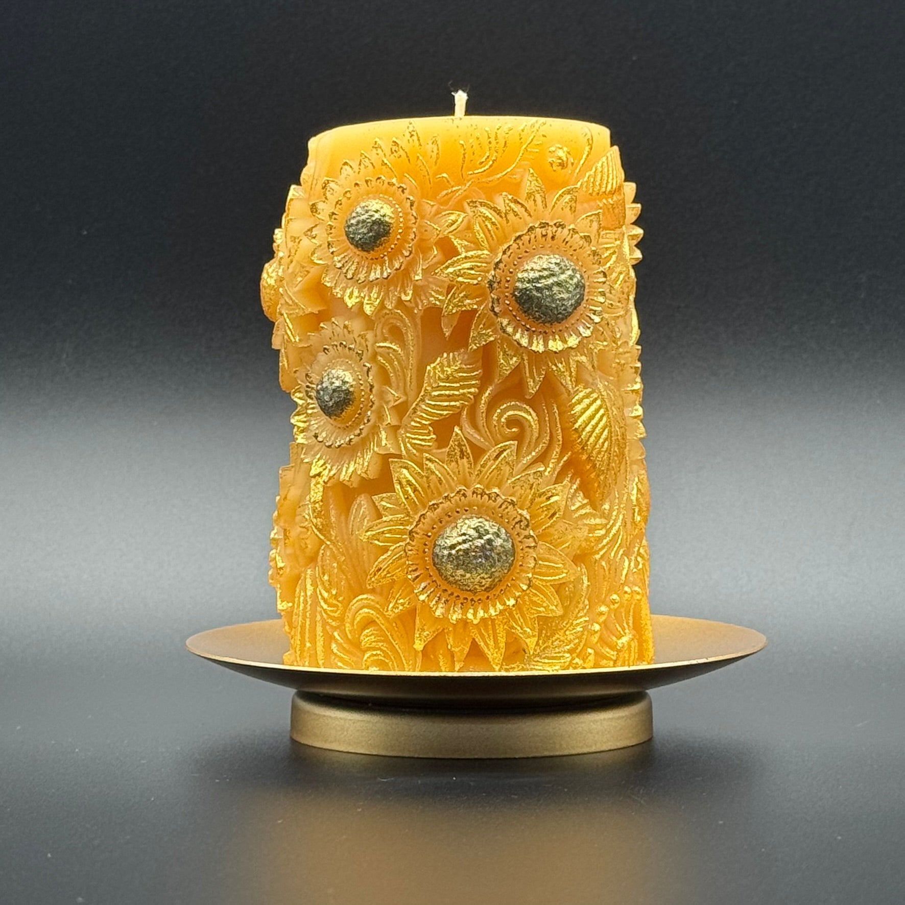 Sunflower Meadow - Handmade Decorative Beeswax Candle