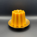 Radiant Sun Beeswax Candle | Unscented, Warm Glow